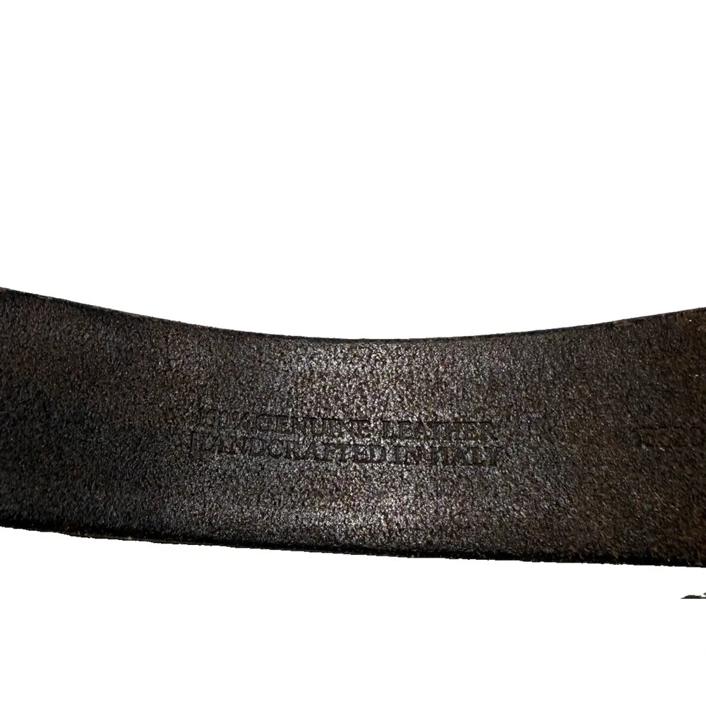 Wallace & Barnes Handcrafted Italian Leather Belt Brown Worn Distressed Sz 40